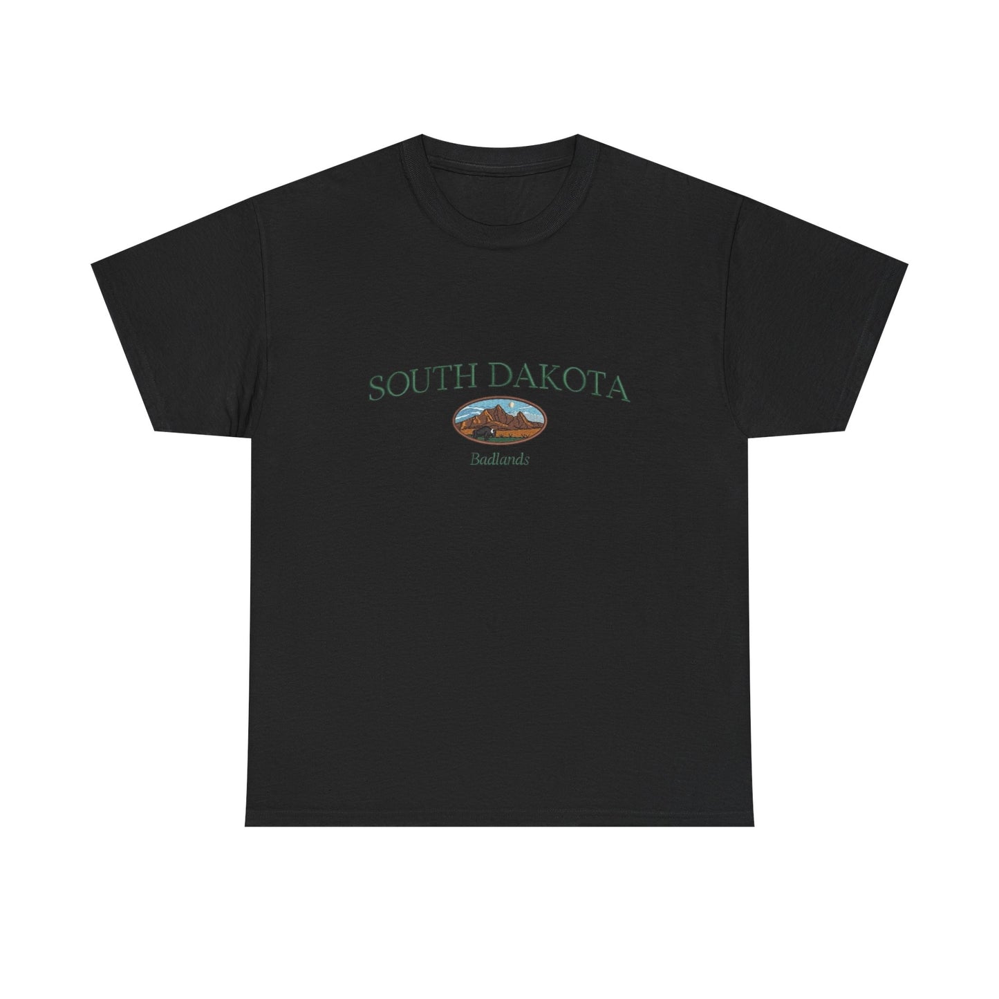 South Dakota Badlands Graphic T Shirt NEW Unisex Heavy Cotton Tee
