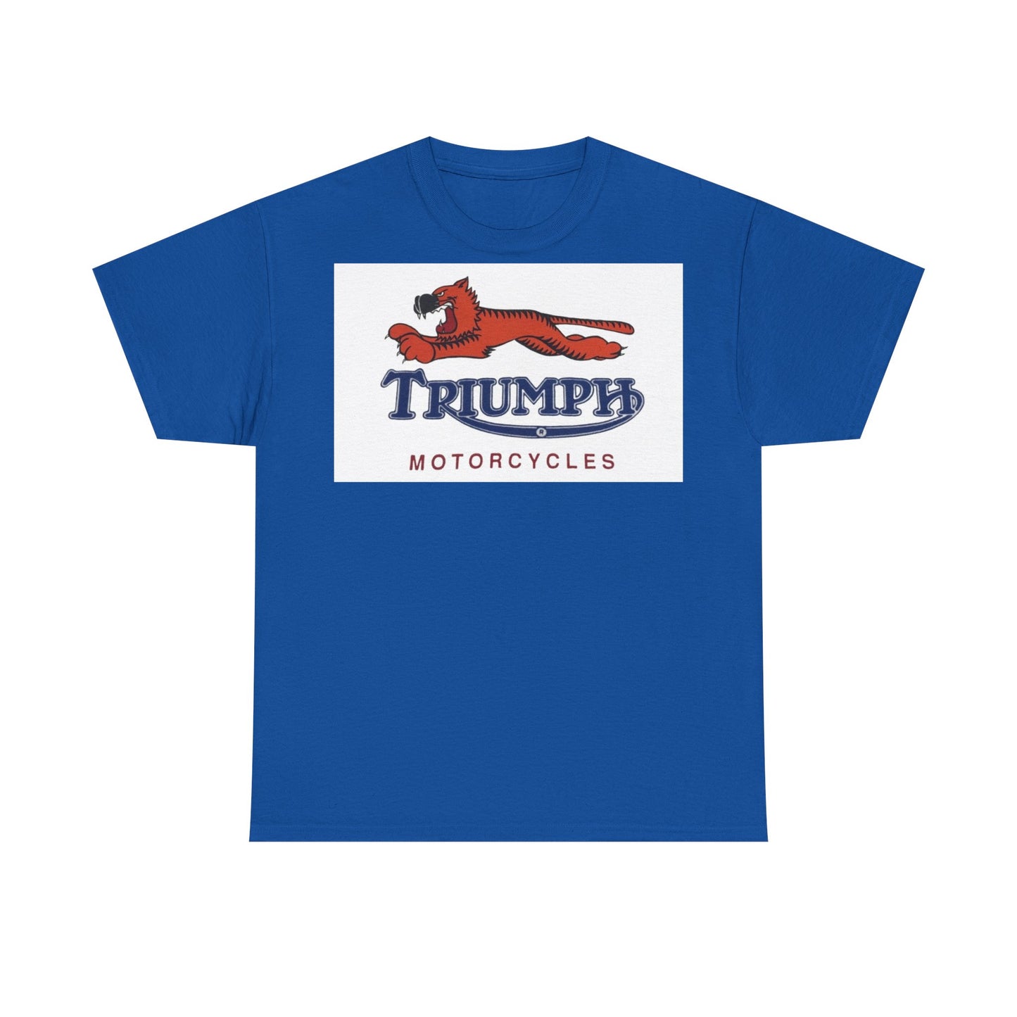 Triumph T-shirt vintage motorcycles nostalgia Tiger Unisex Heavy Cotton Tee