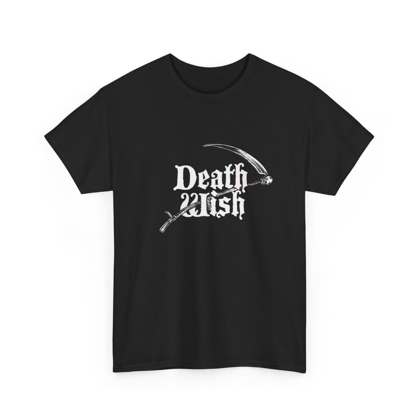 Death Wish Graphic T Shirt ADULT Unisex Heavy Cotton Tee