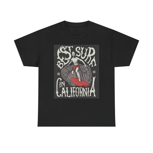 Best Surf In California Graphic T Shirt Brand New Cotton Tee