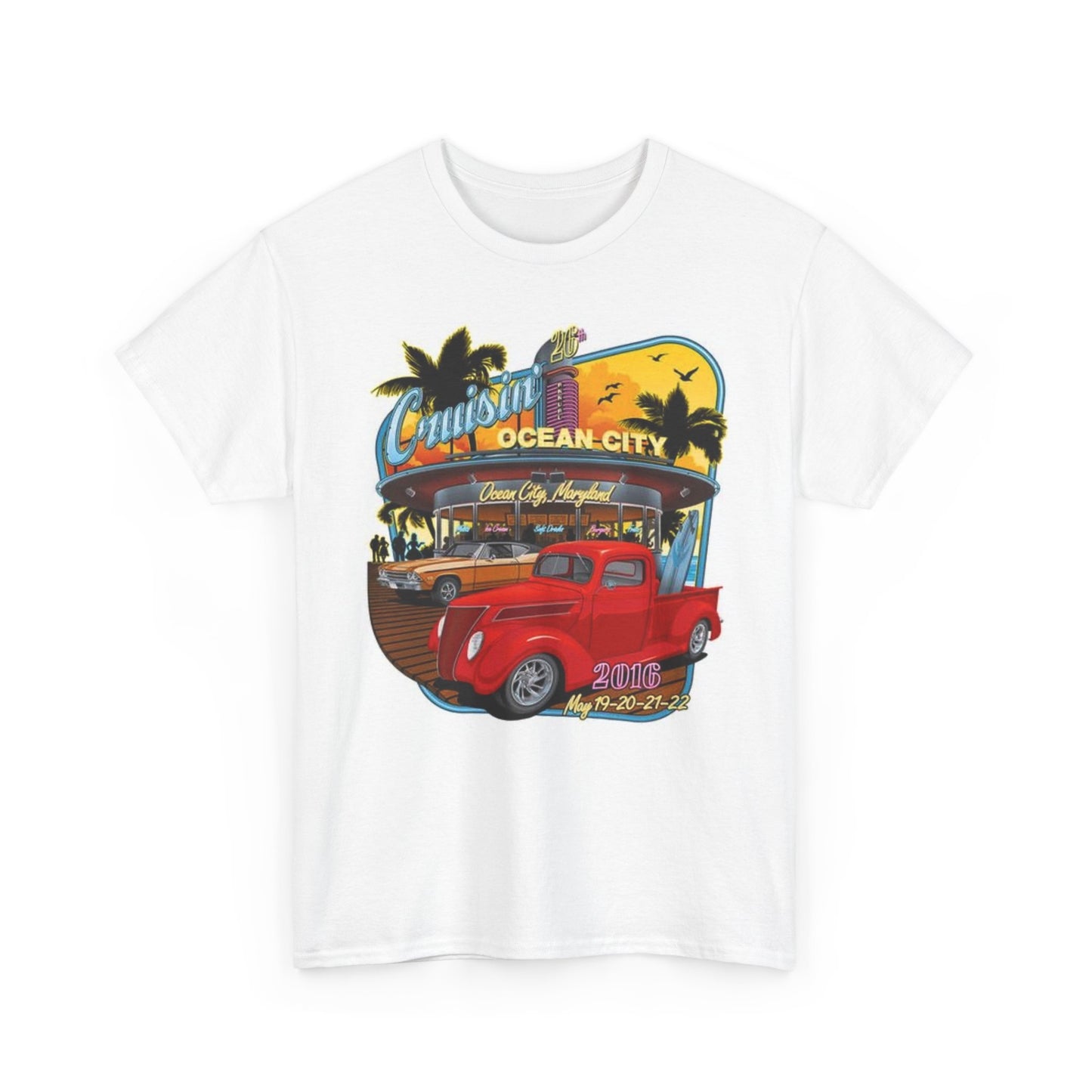 Retro Muscle Car Tee, Vintage Car Show Shirt, Classic Car Cruise Graphic Tee, 7