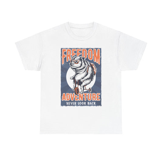 Freedom Adventure Graphic T Shirt Adult NEW Unisex Heavy Cotton Tee