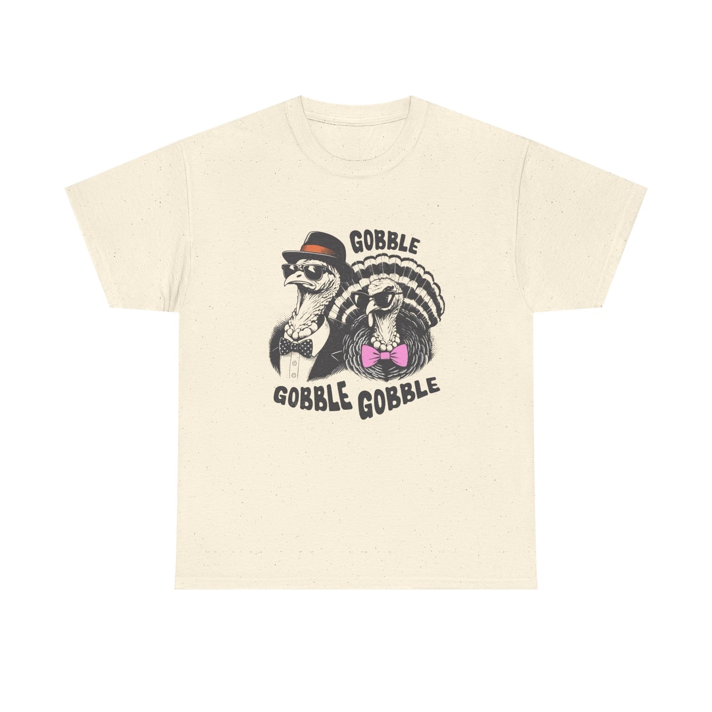 Thanksgiving Gobble Funny Turkey Graphic T Shirt NEW Unisex Heavy Cotton Tee
