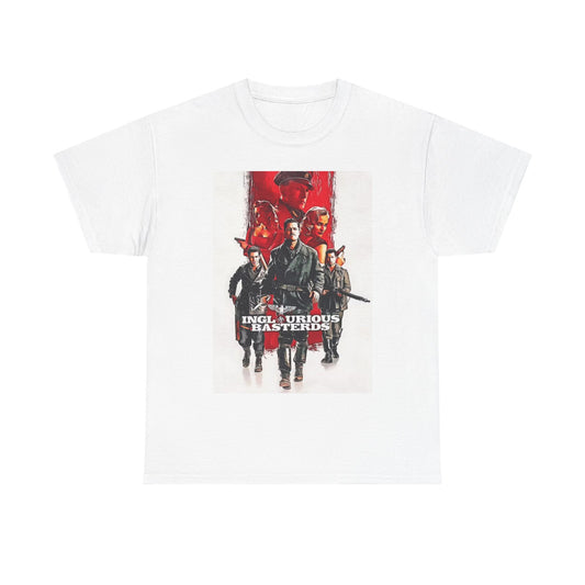 Inglorious Bastards T shirt Retro Movie Poster Brad Pitt Unisex Heavy Cotton Tee