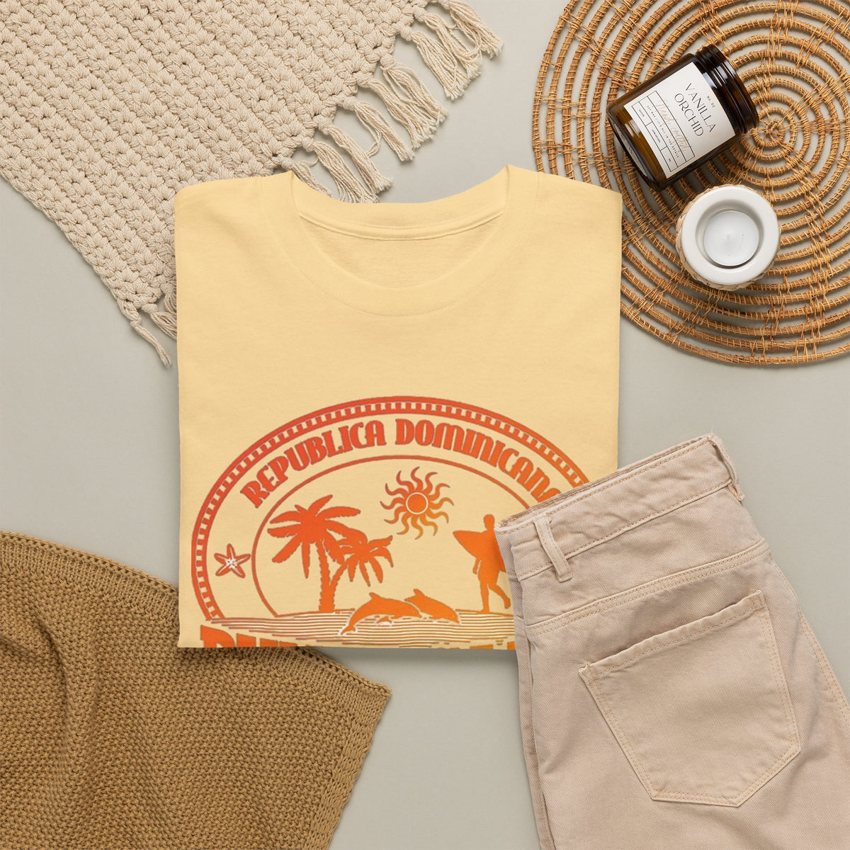 Punta Cana Graphic T Shirt Men's Dominican Republic Heavy Cotton Tee