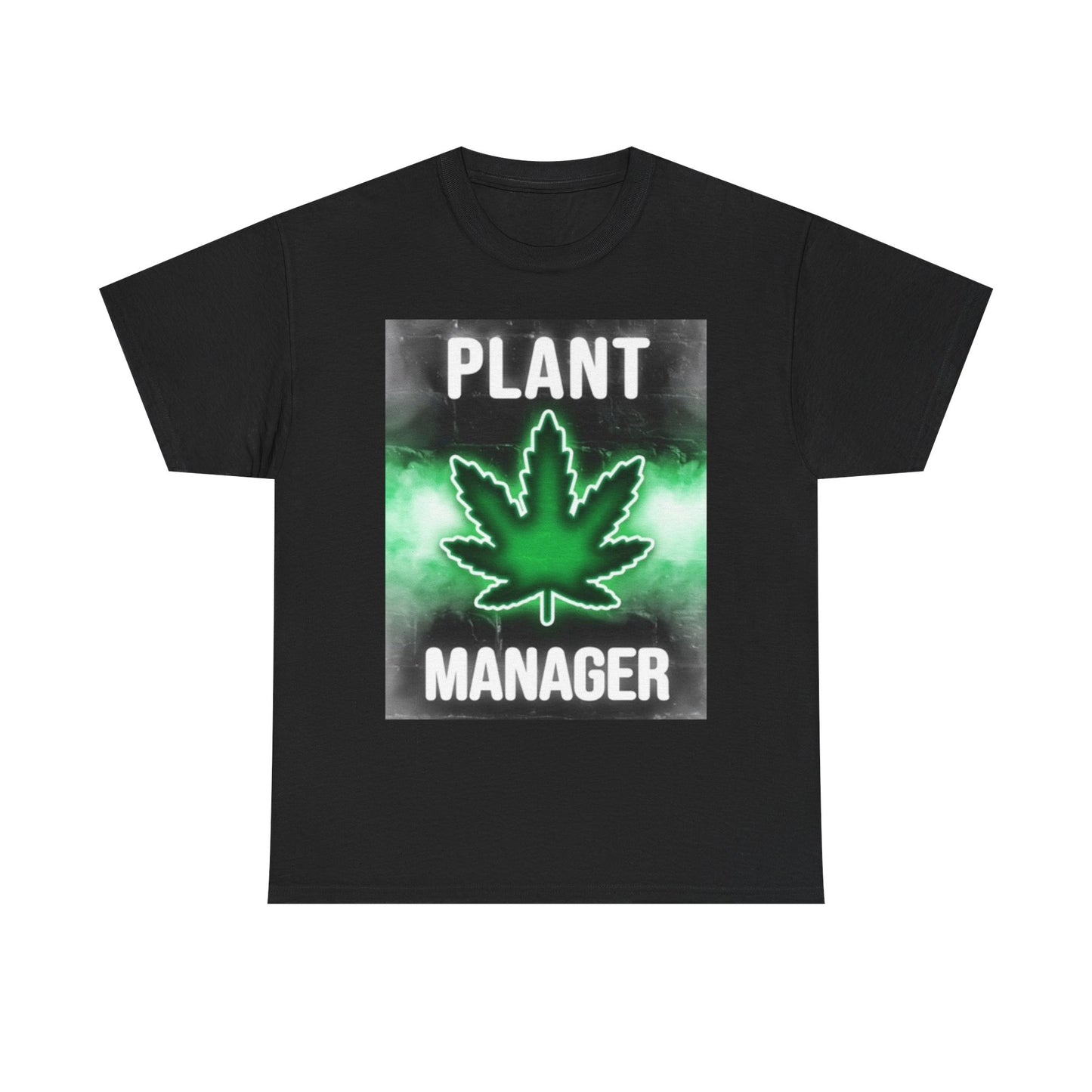 Plant Manager Graphic T Shirt Funny Weed 420 Pot Unisex Heavy Cotton Tee