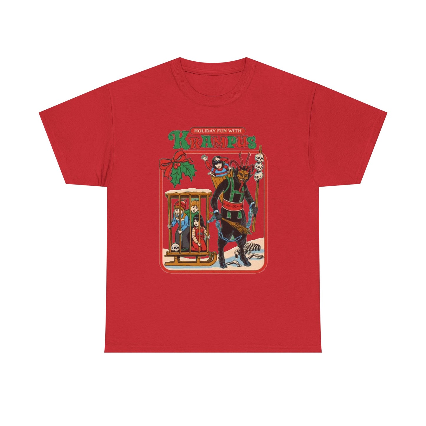 Holiday Fun With krampus Funny Graphic T Shirt Christmas Merry Unisex Holidays