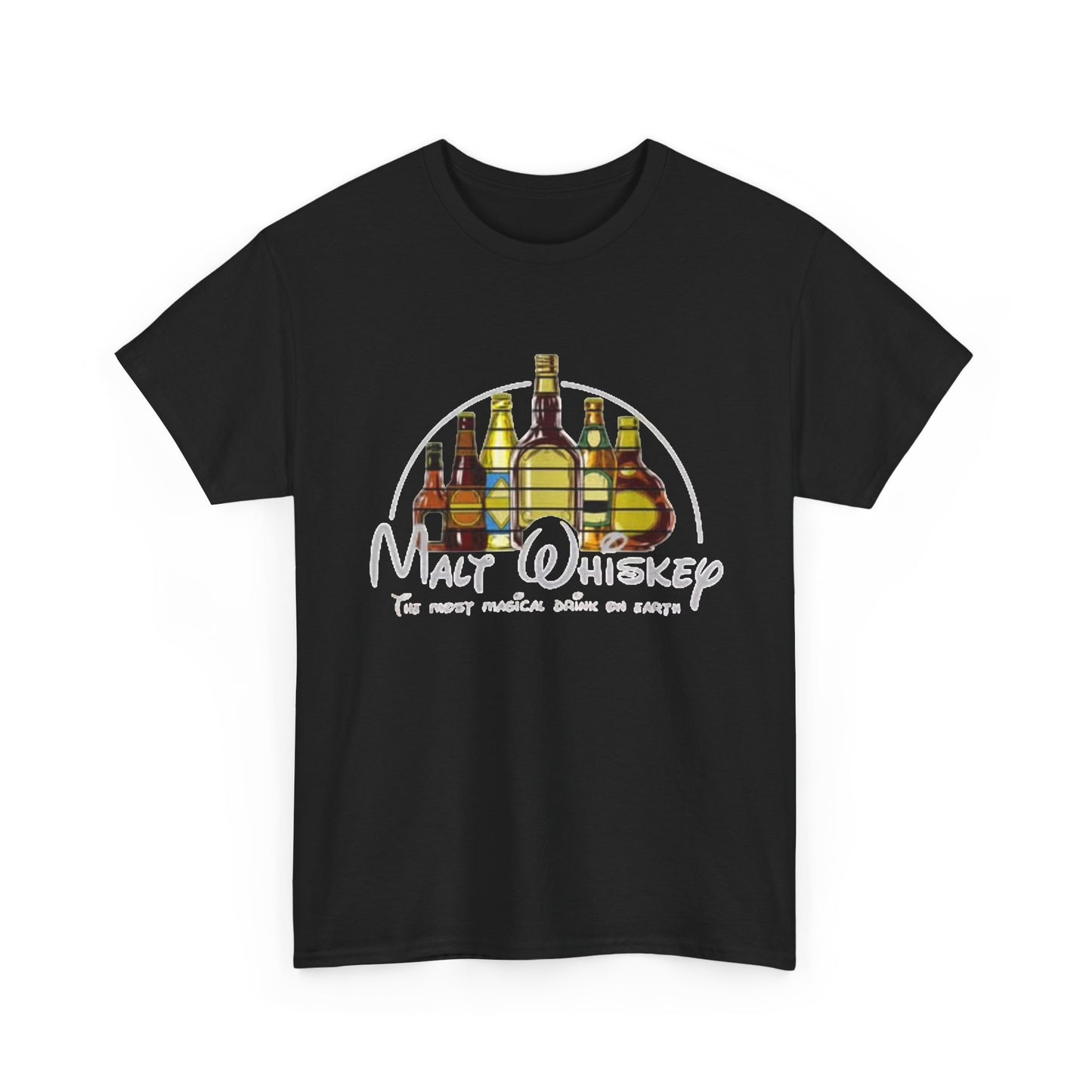 Malt Whiskey Graphic T Shirt Funny Art Jokes Unisex Heavy Cotton Tee