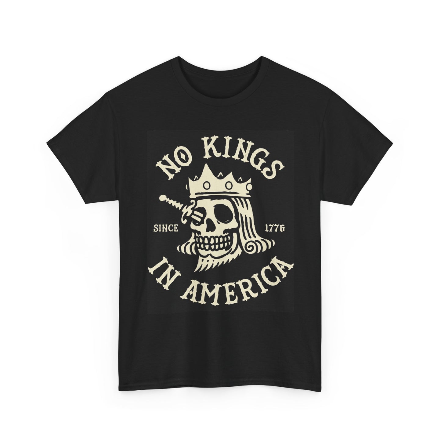 No Kings In America Graphic T Shirt Unisex Heavy Cotton Tee