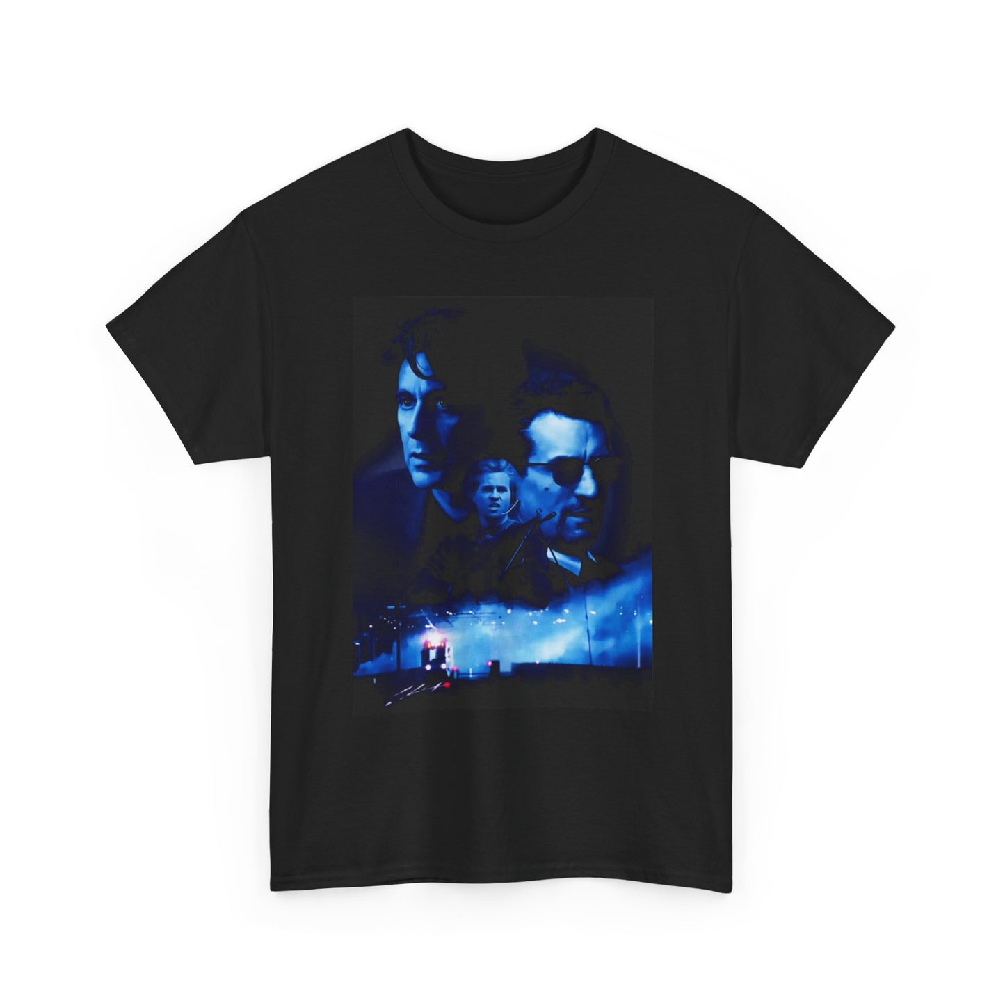 Heat Tshirt Vintage 90s Action Movie Robert Deniro Unisex Heavy Cotton Tee