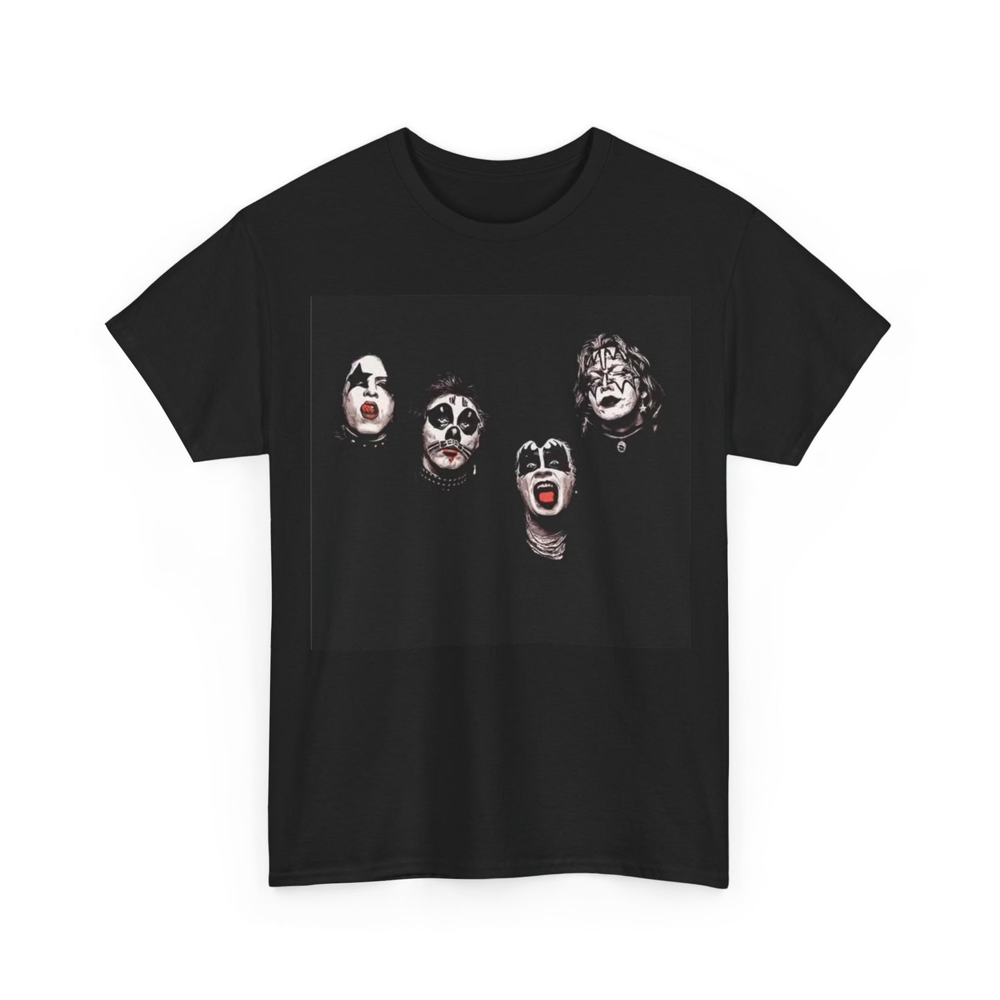 Kiss Tshirt Vintage Heads Rock Concert retro merch Unisex Heavy Cotton Tee