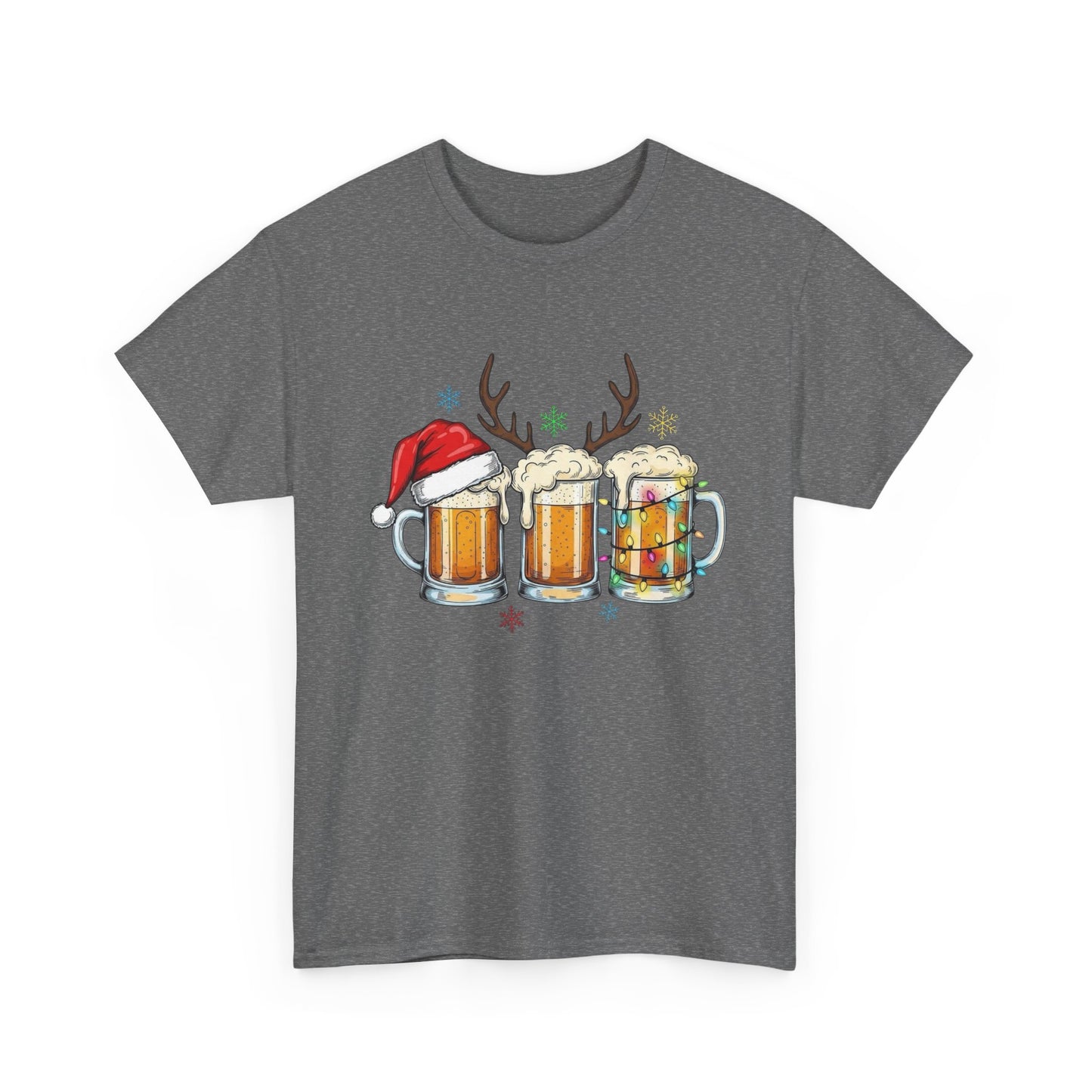 Christmas Beers Graphic T Shirt NEW ADULT