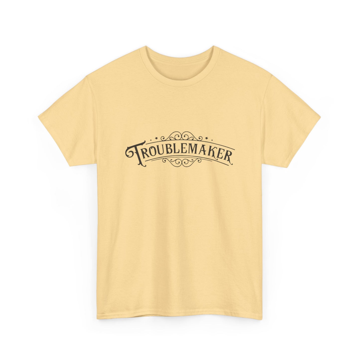 Trouble Maker Funny Graphic T Shirt Unisex Heavy Cotton Tee