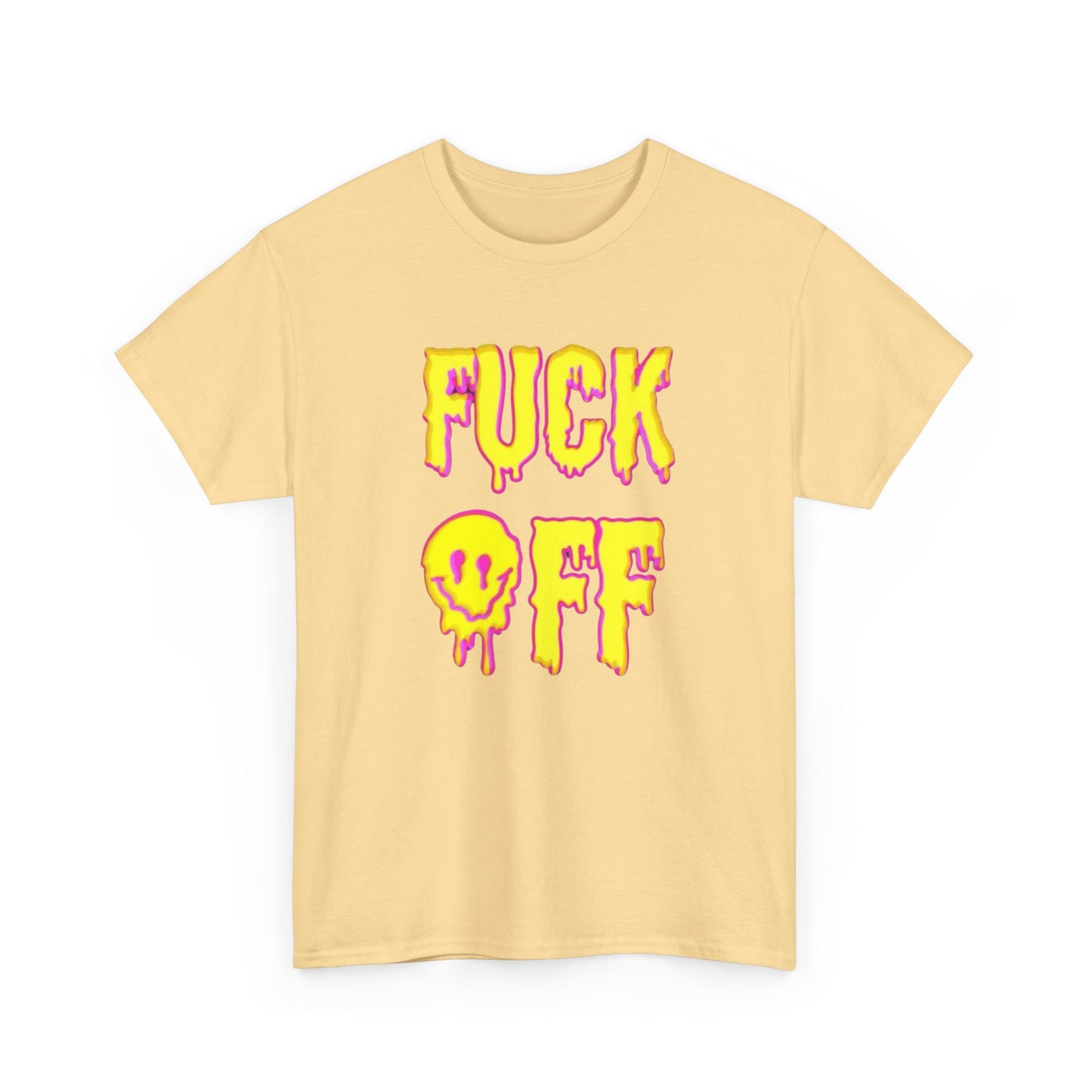F Off Groovy Trippy Vibes Graphic T Shirt Unisex Heavy Cotton Tee