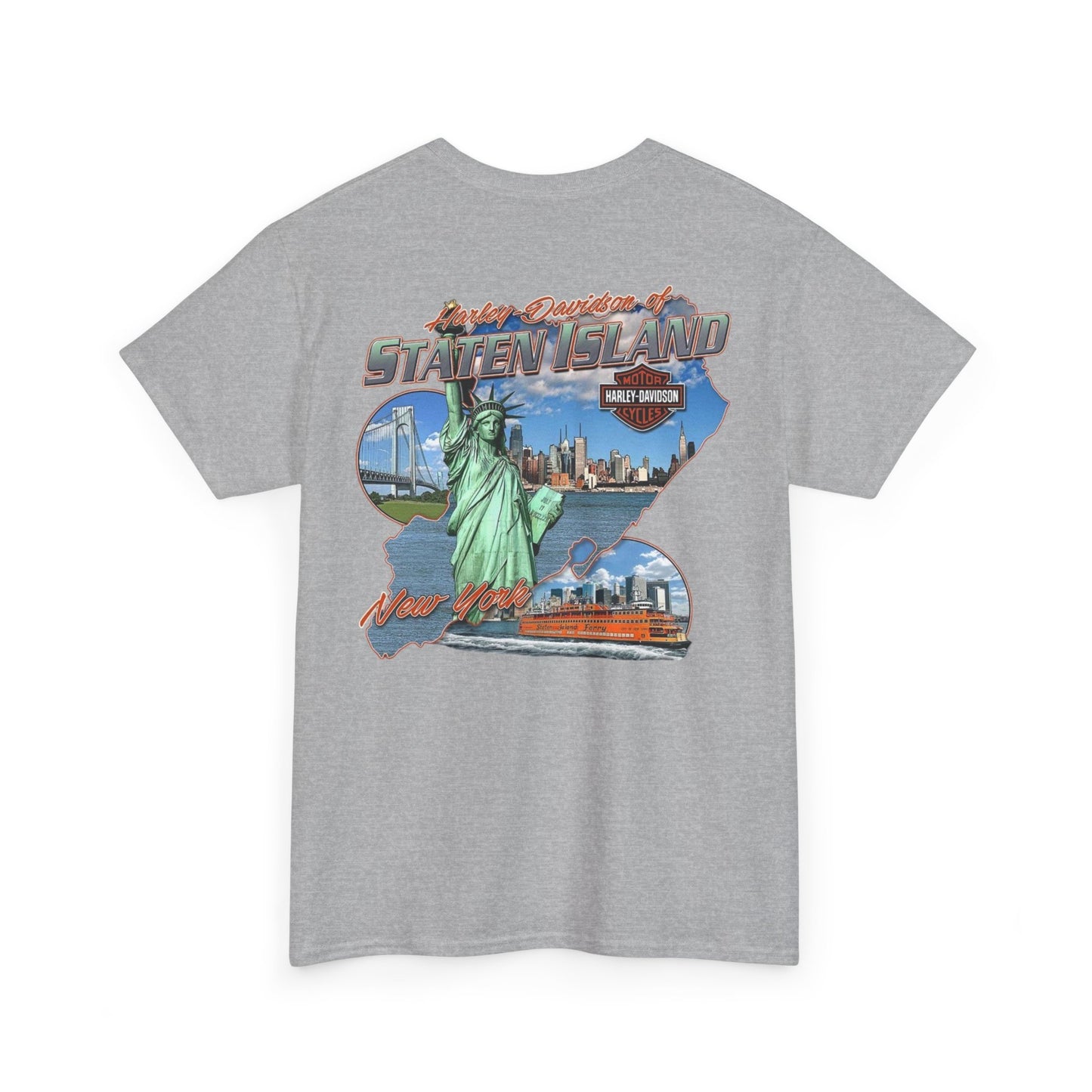 Harley Davidson New York Graphic T Shirt Vintage Unisex Heavy Cotton Tee