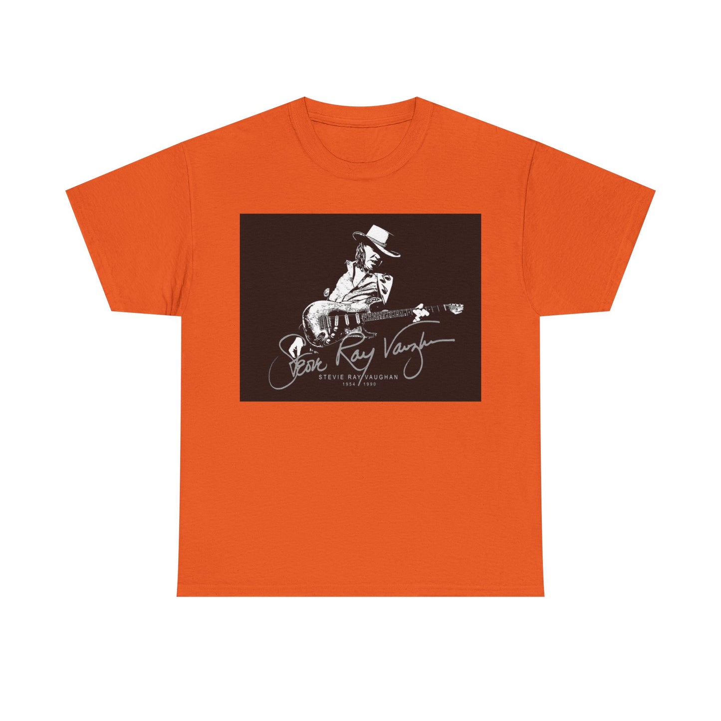 Stevie ray vaughn T-shirt Vintage retro rock album Unisex Heavy Cotton Tee