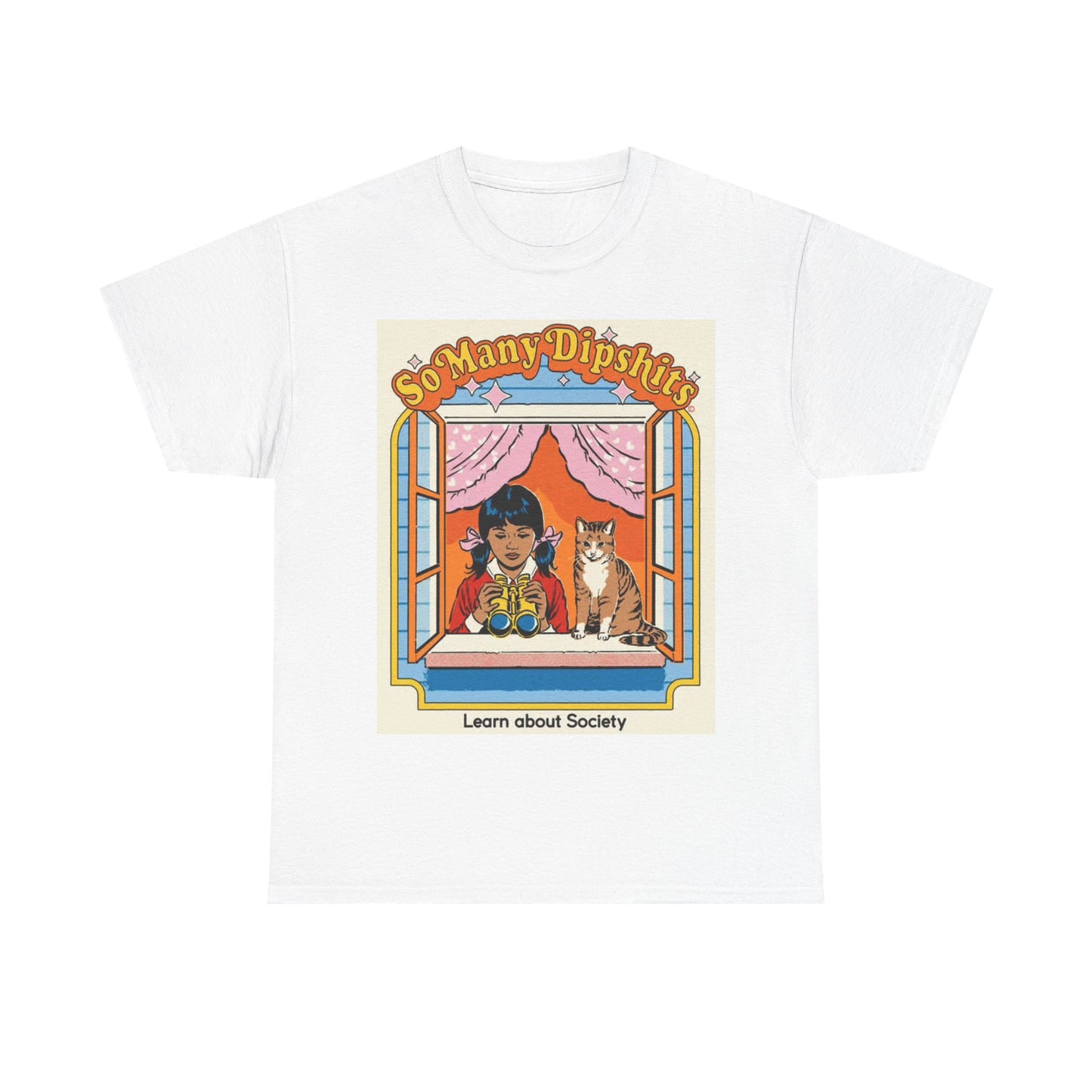 Cant Fix Stupid Tshirt Funny 80s Graphic So many Dips graphic Heavy Cotton Tee