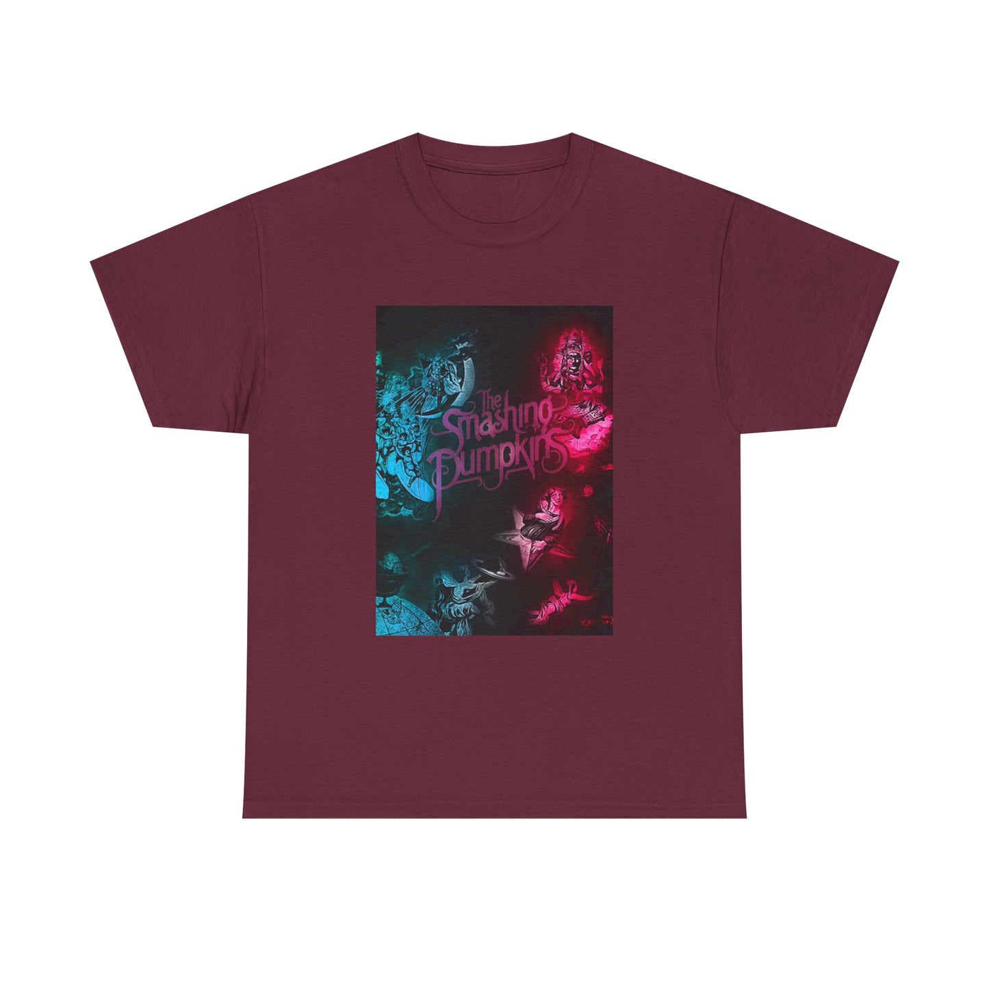 The Smashing Pumpkins Tshirt Vintage Merch Neon Unisex Heavy Cotton Tee