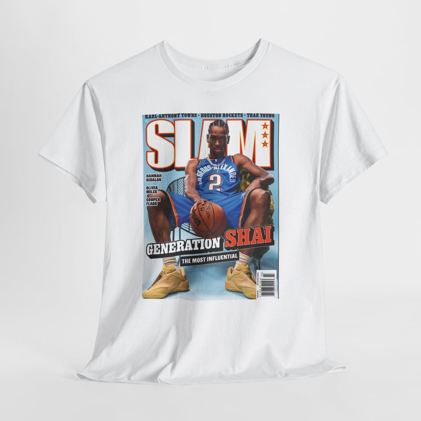 Shai Gilgeous Alexander Graphic T Shirt OKC Basketball Retro Unisex Heavy Cotton
