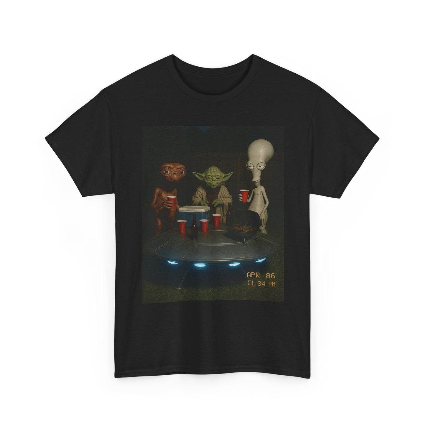 Alien Drinking Buddies Graphic T Shirt NEW Adult Tee