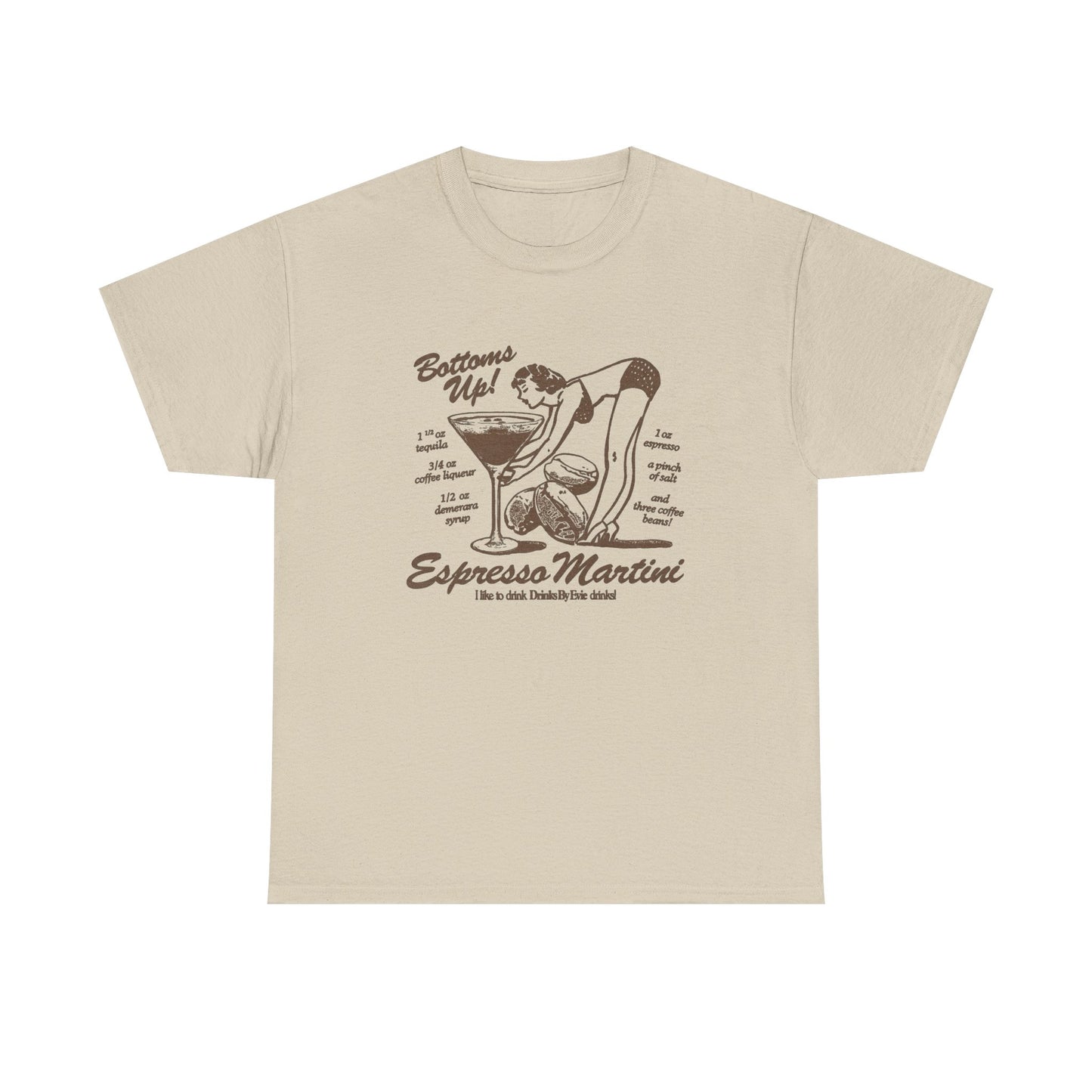 Espresso Martini Graphic T Shirt NEW Unisex Heavy Cotton Tee