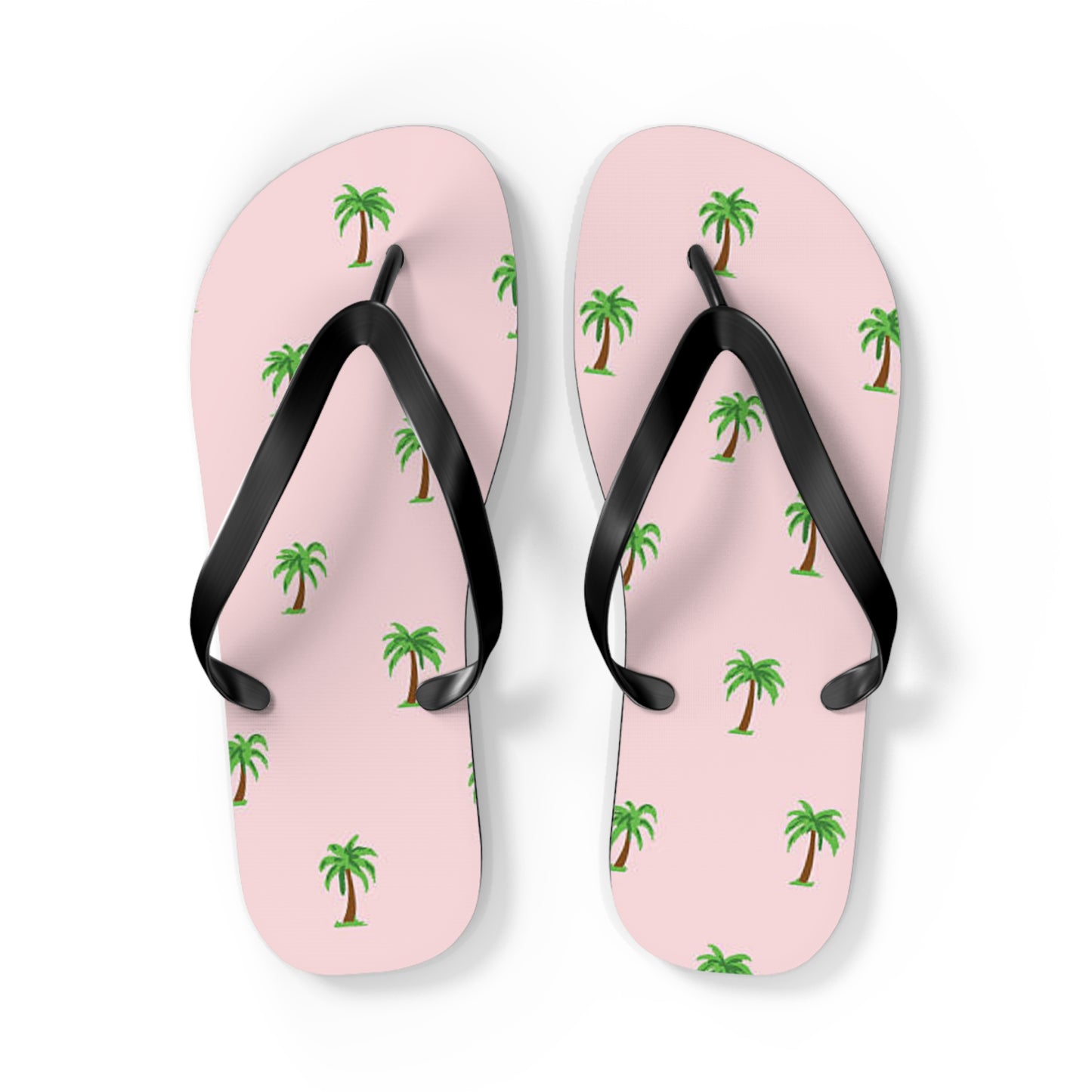 Palm Trees Pink Sandals Summer Flip Flops Slides BRAND NEW