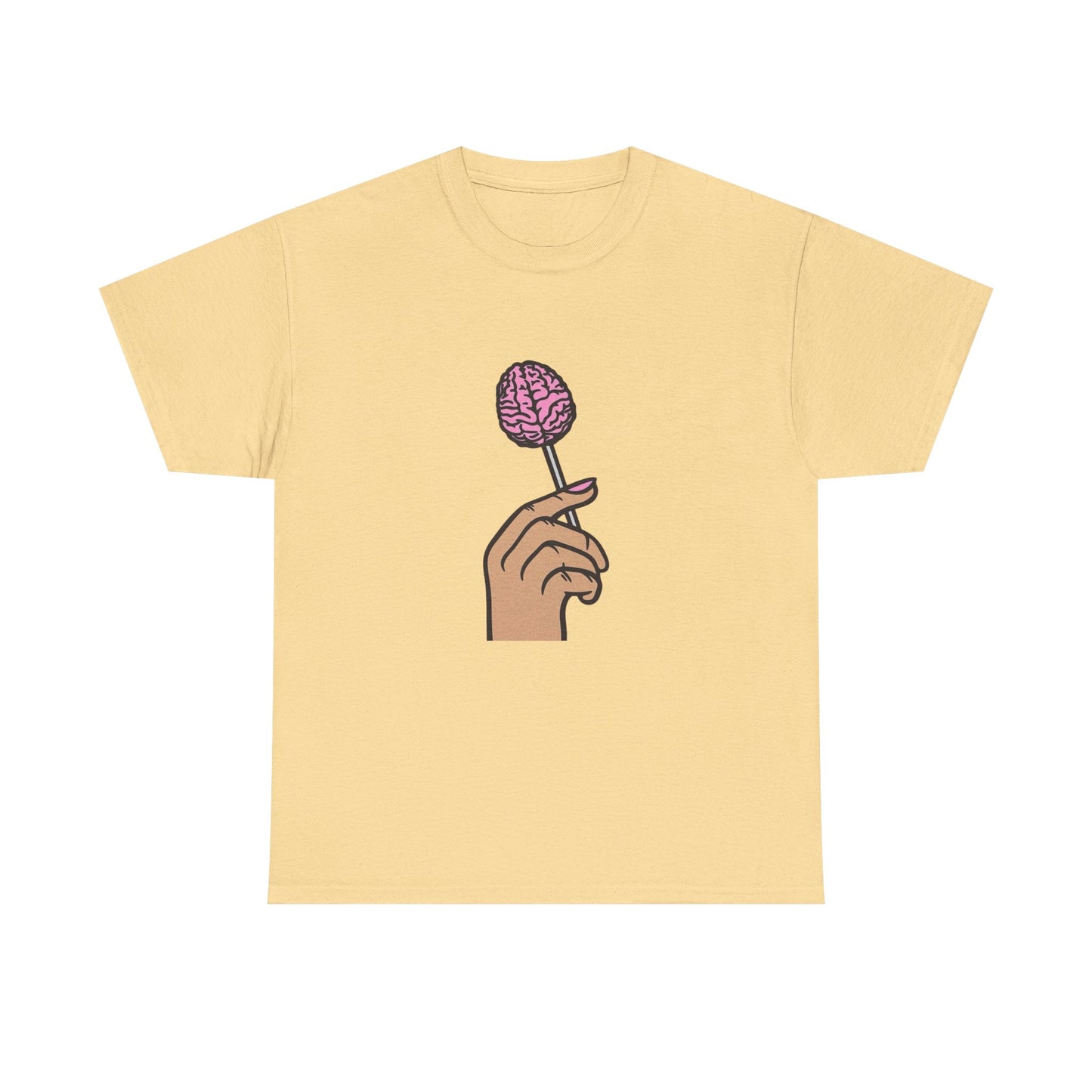Brain Pop Graphic T-Shirt Unisex Heavy Cotton Tee Gift