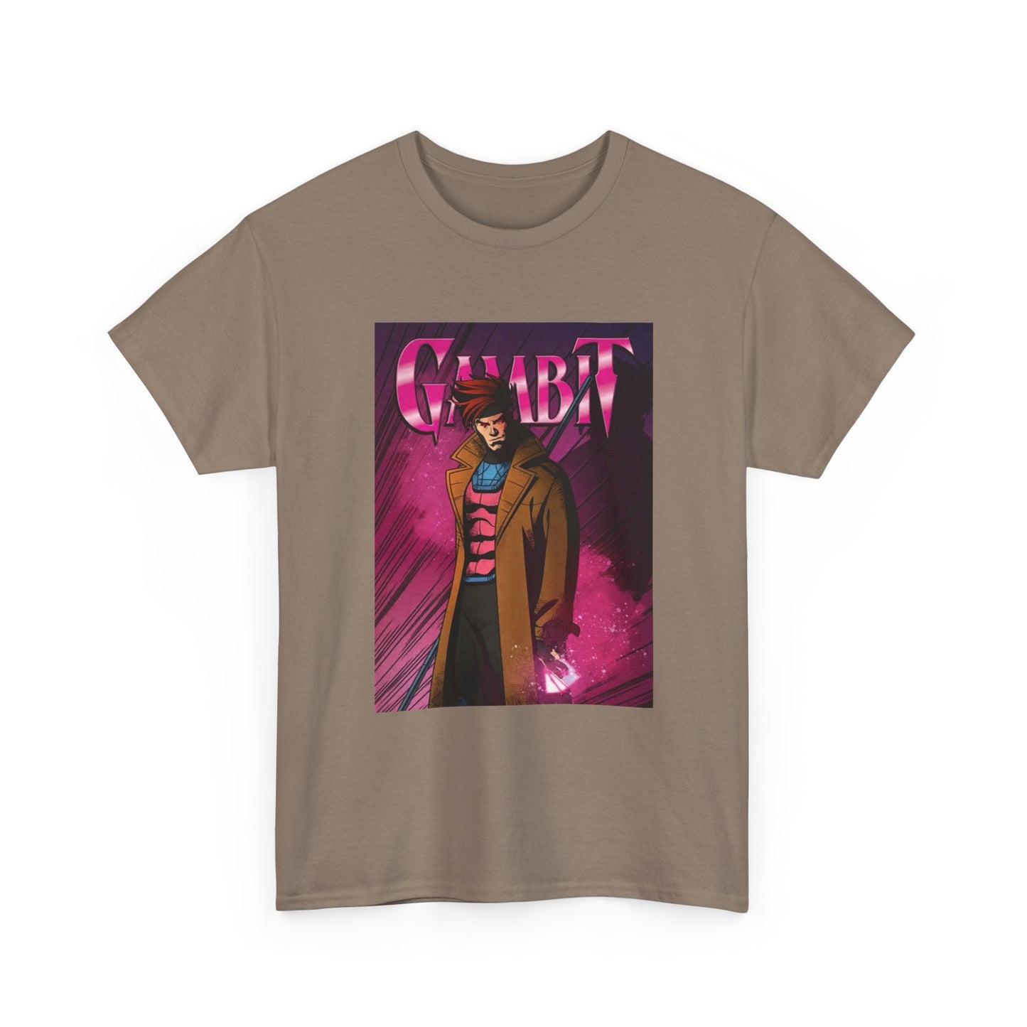 Gambit Tshirt Vintage Anime Cartoon Graphic Neon Unisex Heavy Cotton Tee
