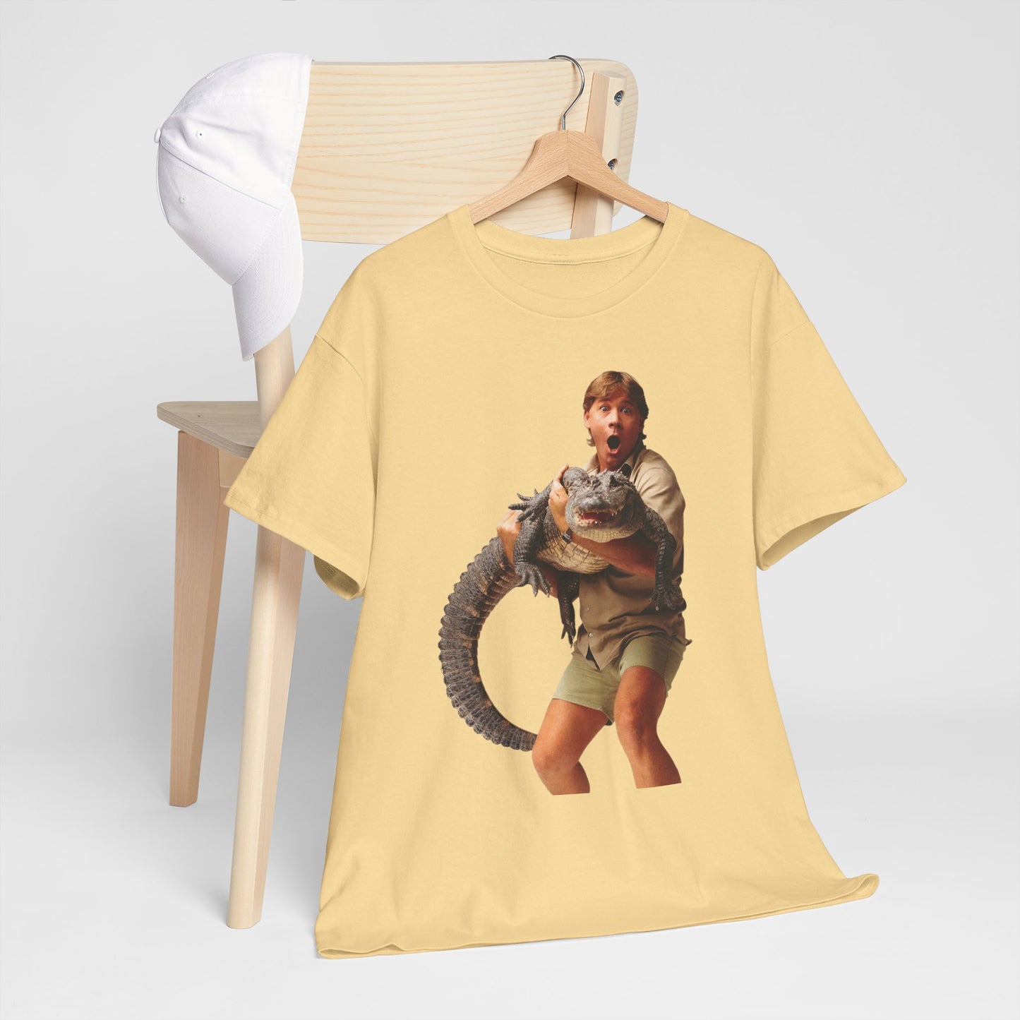 Crocodile Hunter Funny Retro 90's Graphic T Shirt Unisex Heavy Cotton Tee