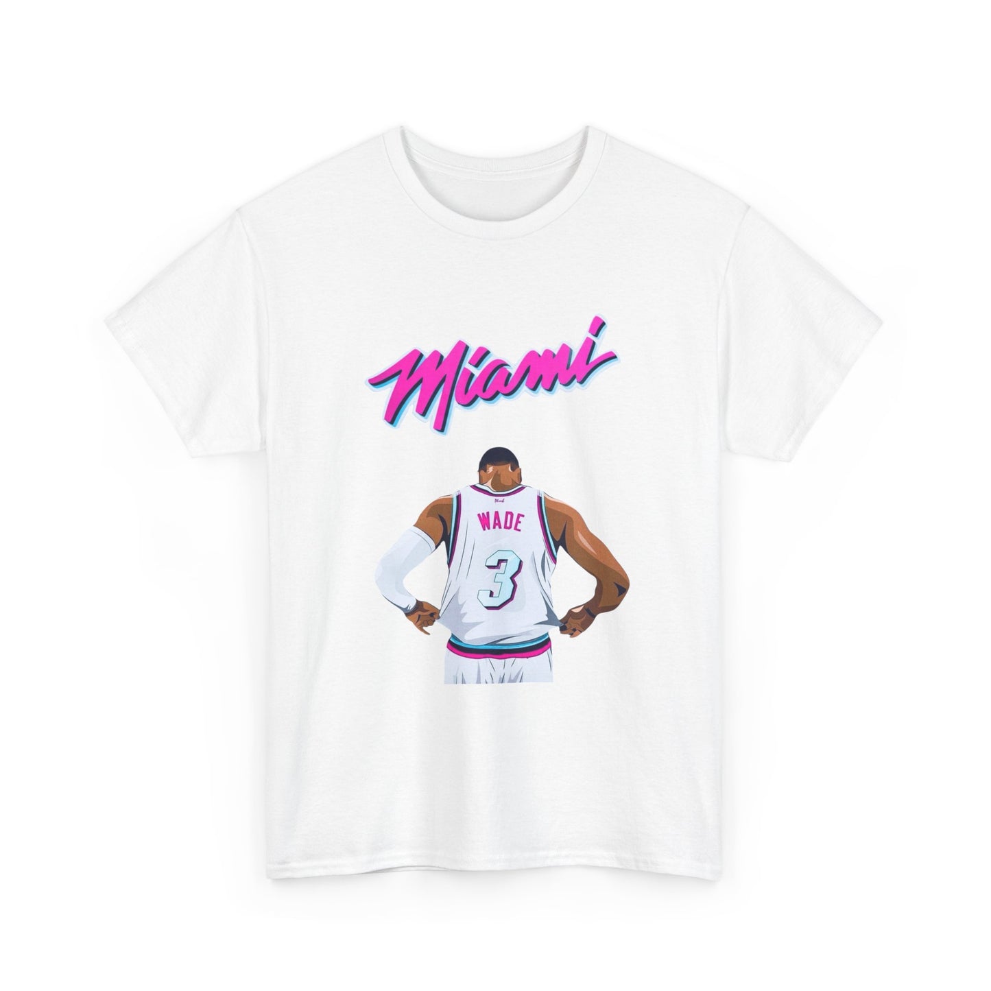 Miami D Wade T Shirt Unisex Heavy Cotton Vintage Gift NEW