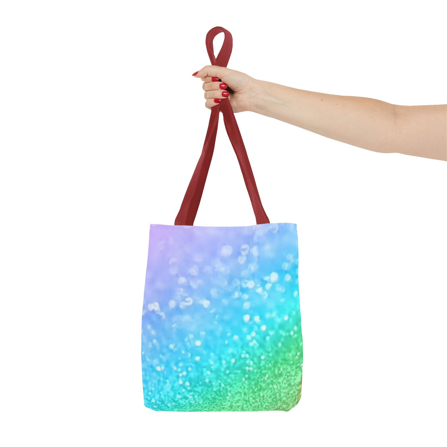 Rainbow Glitter Tote Bag (AOP) Brand New