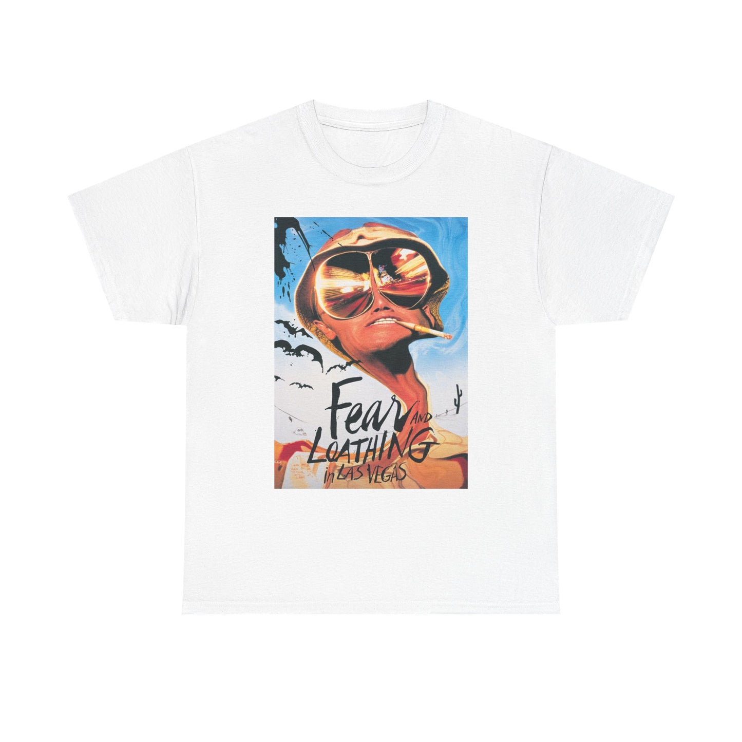 Fear And Loathing T Shirt Vintage Retro Movie Poster Unisex Heavy Cotton Tee