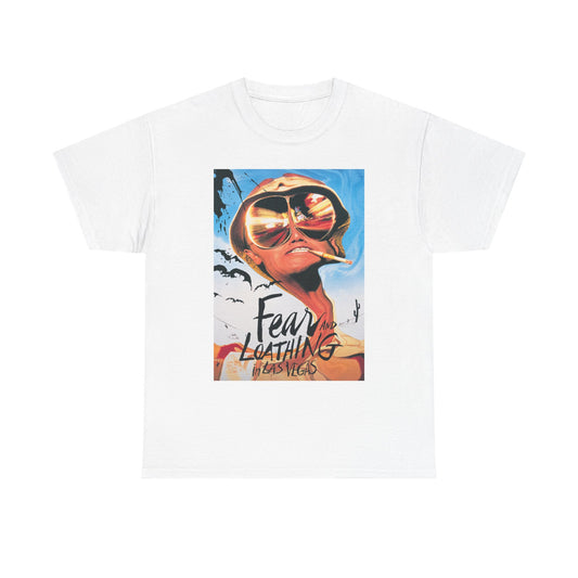 Fear And Loathing T Shirt Vintage Retro Movie Poster Unisex Heavy Cotton Tee