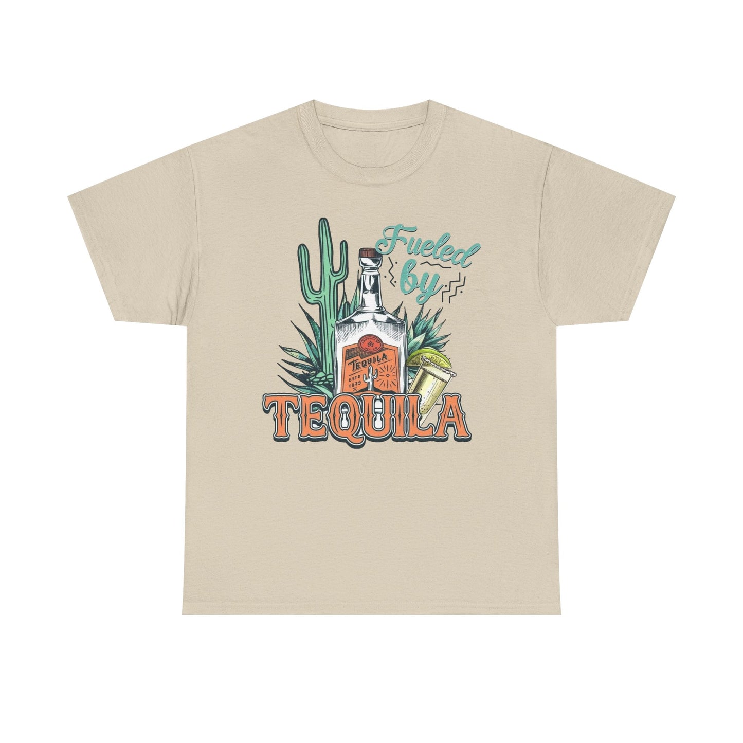 Fueled By Tequila Graphic T Shirt NEW Unisex Heavy Cotton Tee