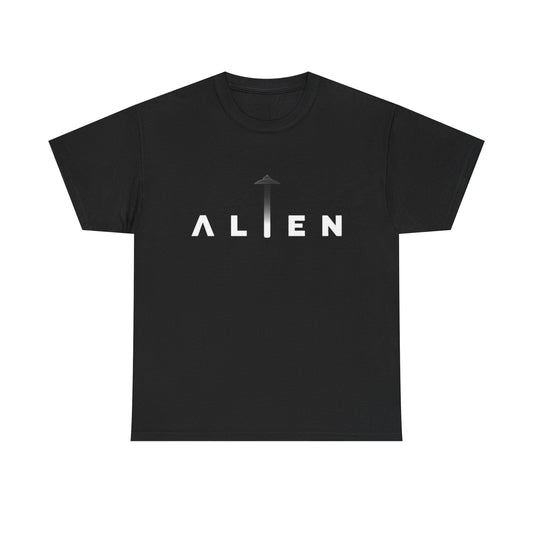 Alien Space Craft Graphic T Shirt Unisex Heavy Cotton Tee