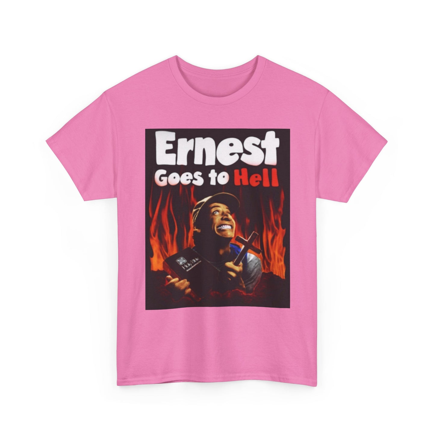 Ernest Goes To Hell Graphic T Shirt Funny Vintage Poster Unisex Heavy Cotton Tee