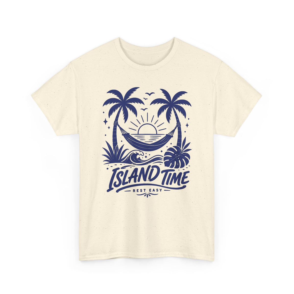 Island Time Palm Tree Sunset Tee Men's Graphic Tee