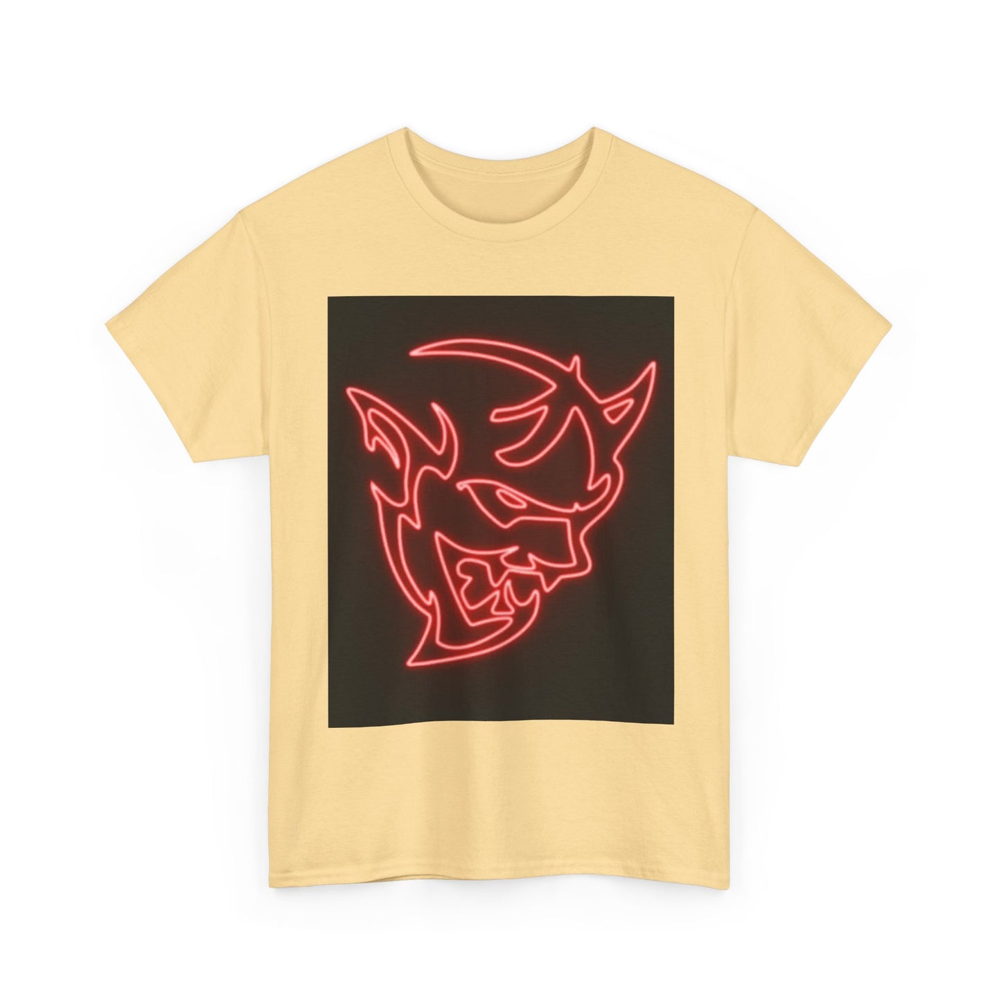 Dodge Demon Tshirt Hellcat Charger Logo Challenger Mopar Unisex Heavy Cotton Tee