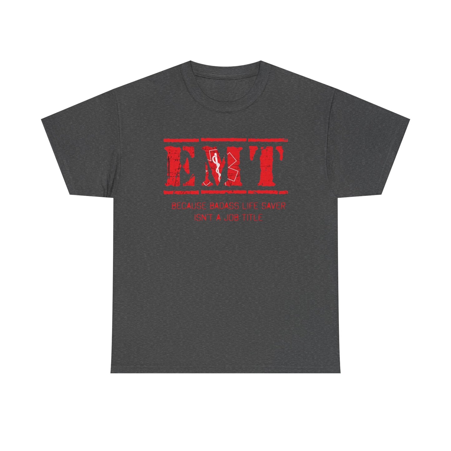 EMT Graphic T Shirt Bad ass Hospital Workers Graphic Funny Unisex Heavy Cotton