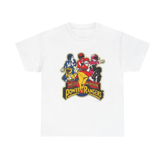 Power Rangers Tshirt Vintage 90s Kids Retro Tv Shows Unisex Heavy Cotton Tee 12