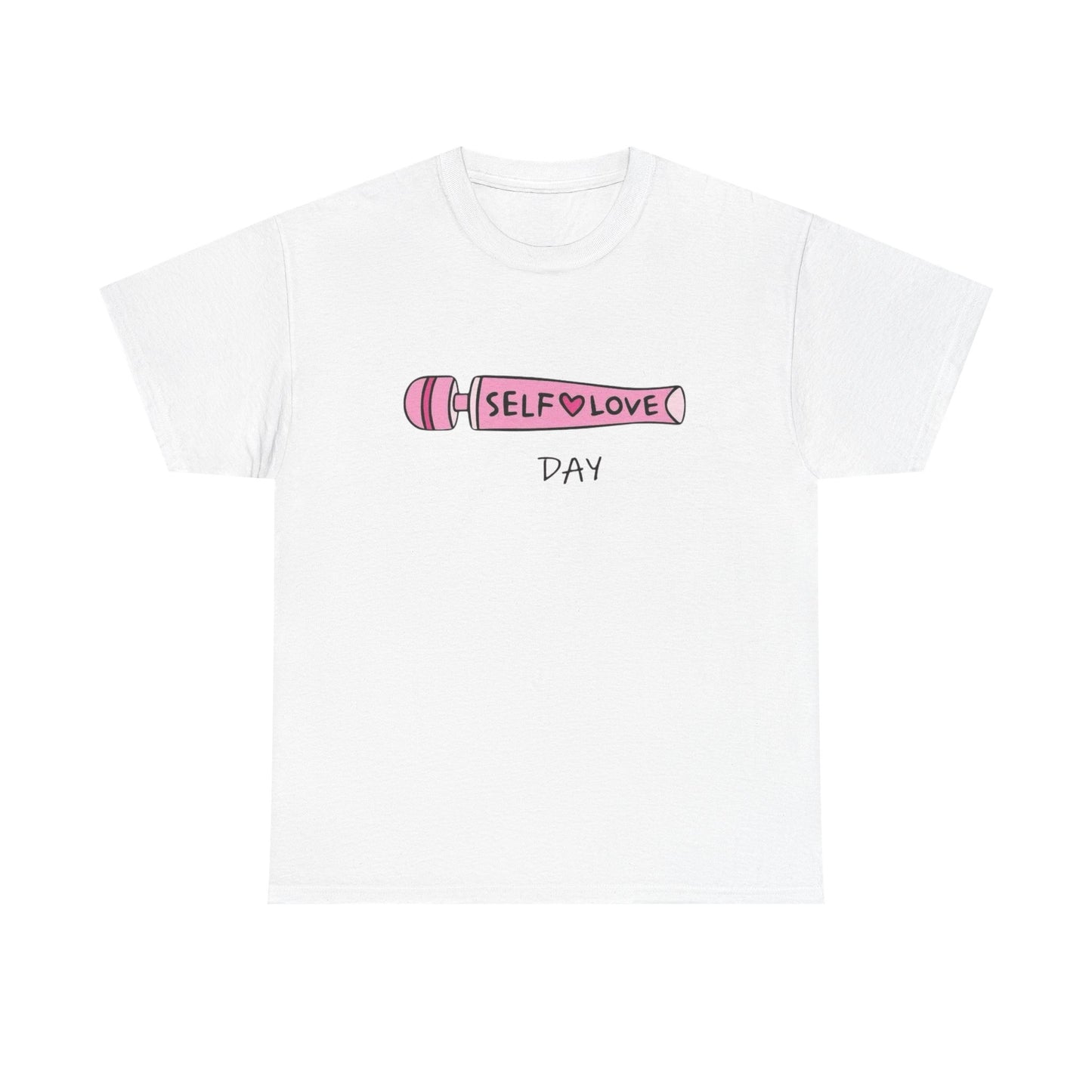 Vibrator Self Love Day Funny Graphic T-Shirt Unisex Heavy Cotton Tee Gift