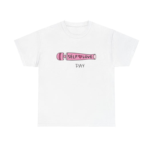 Vibrator Self Love Day Funny Graphic T-Shirt Unisex Heavy Cotton Tee Gift