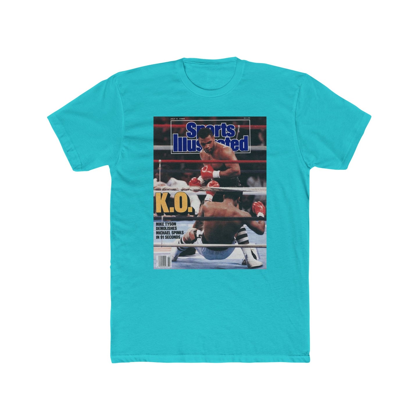 Mike Tyson Tshirt vintage New York  Men's Cotton Crew Tee boxing mma wrestling