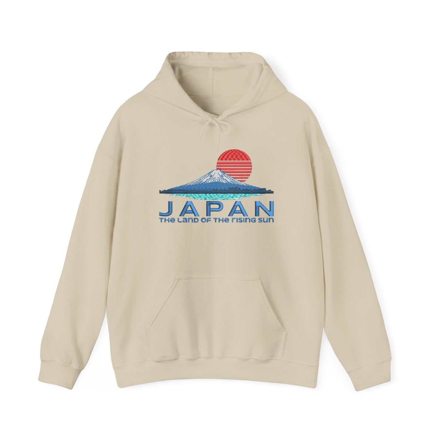 Japan Land Of The Rising Sun Graphic Hoodie Heavy Blend Sweatshirt NEW