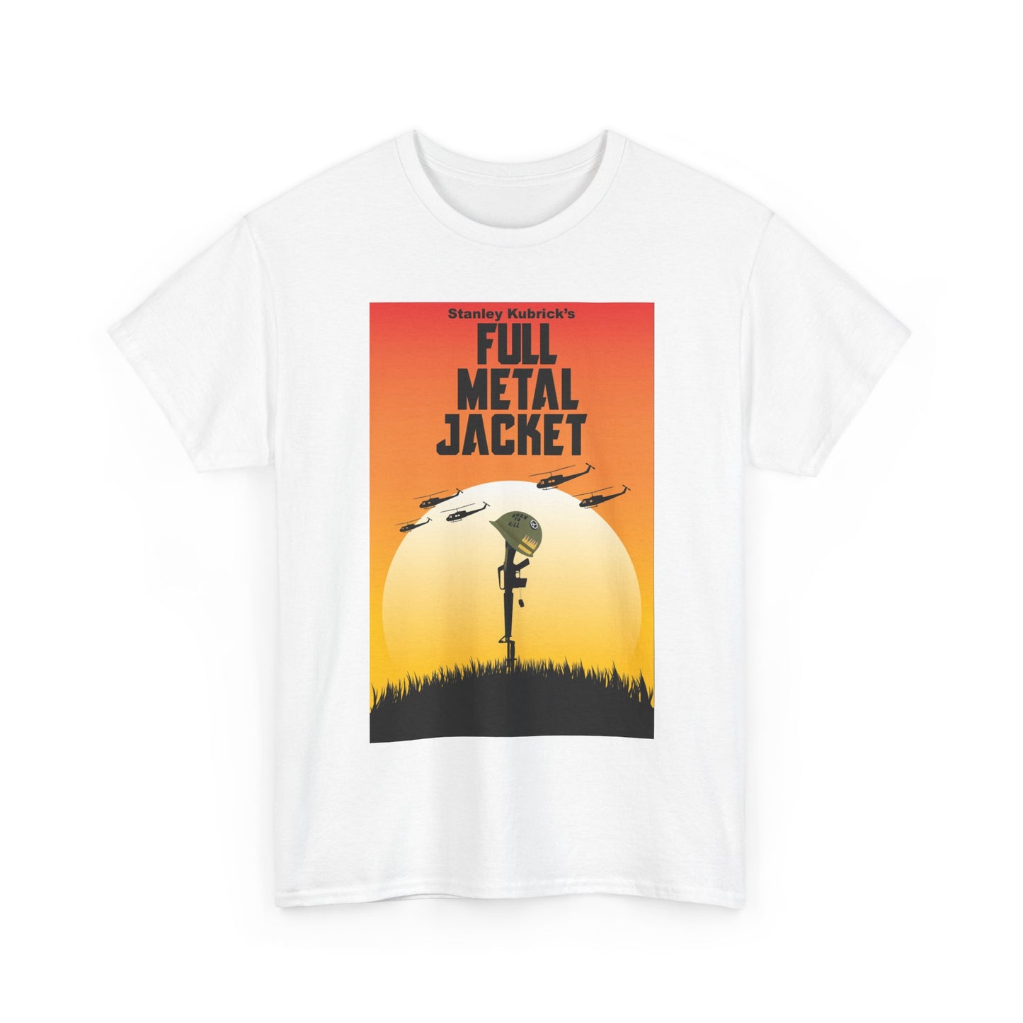 Full Metal Jacket Poster Shirt Vintage Retro Vietnam Unisex Heavy Cotton Tee