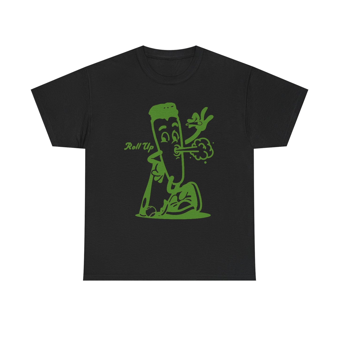 Roll Up Retro Weed 420 Graphic T Shirt S-5XL NEW Unisex Heavy Cotton Tee