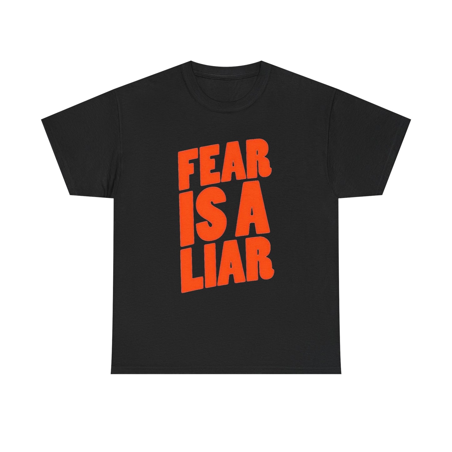 Fear Is A Liar Graphic T Shirt NEW Unisex Heavy Cotton Tee