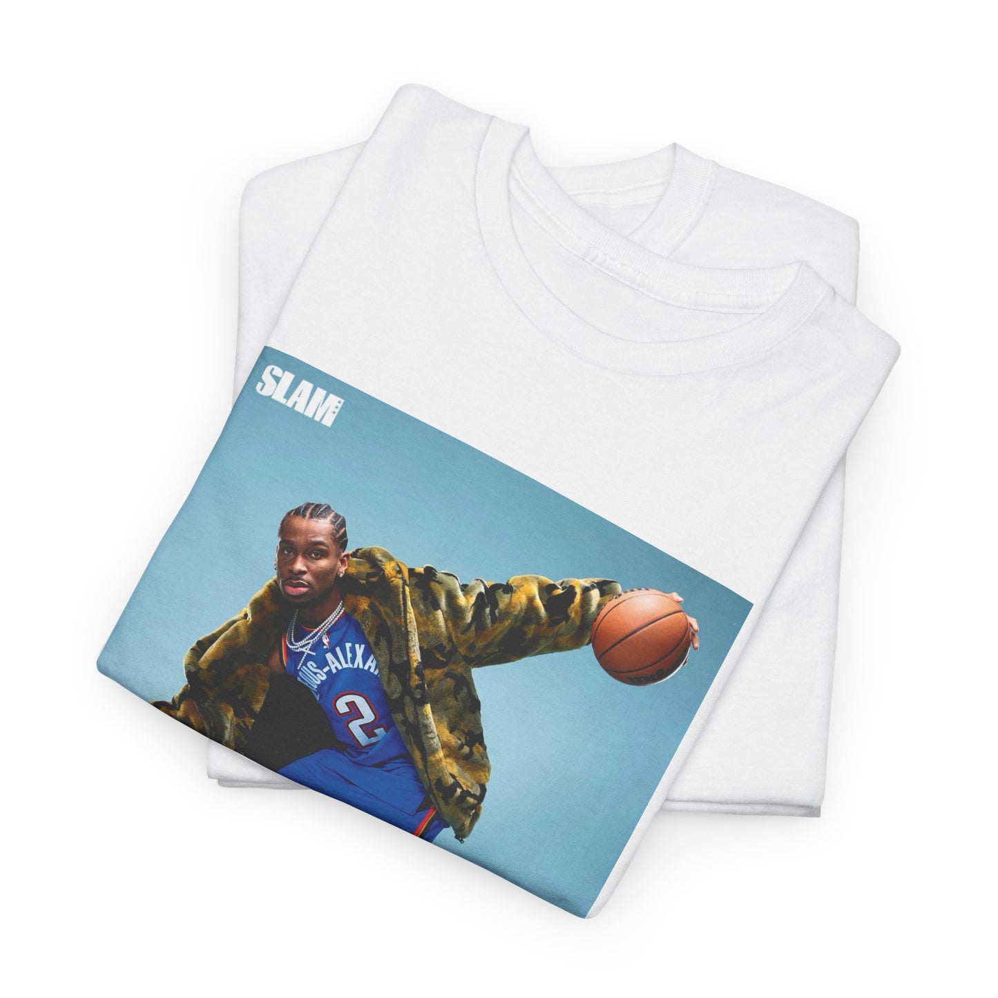 Shai Gilgeous Alexander Graphic T Shirt OKC Basketball Retro Heavy Cotton