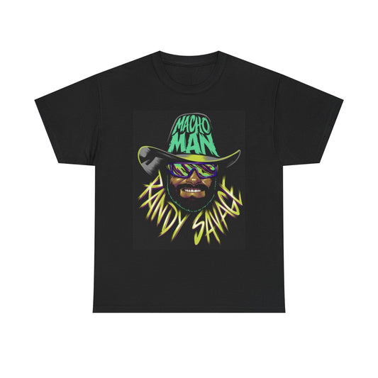 Macho Man Randy Savage Graphic T Shirt Vintage Wrestling Unisex Heavy Cotton 2