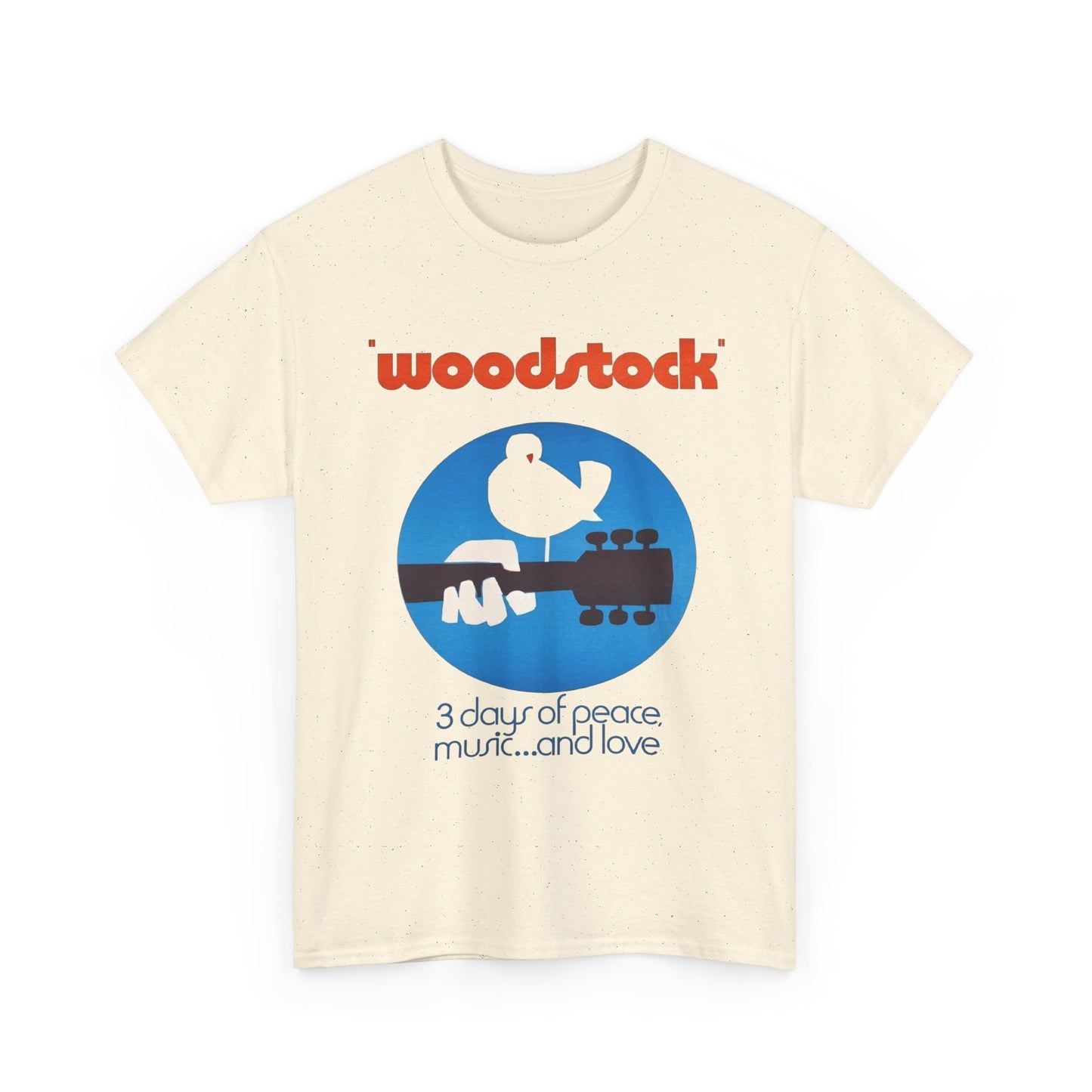 Woodstock Music Love Peace 69 Graphic T-Shirt Cotton Tee New Gift Vintage
